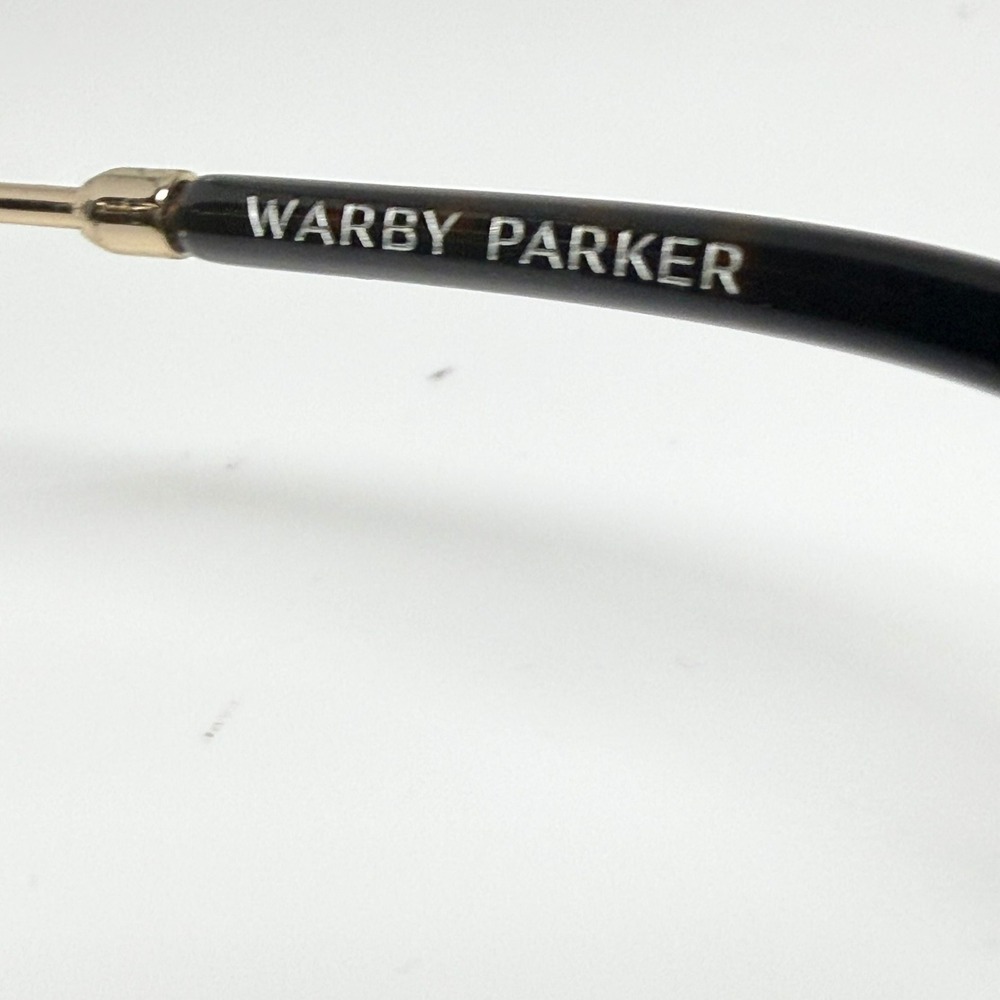 Warby Parker Abe M 2403 Sunglasses Gold Aviator Square Grey Lens 55-18-145 - Picture 6 of 7